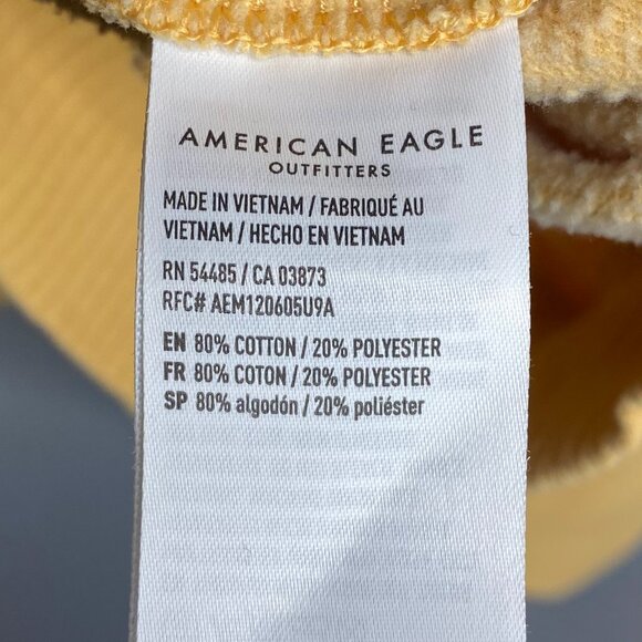 American Eagle Yellow Lived-In Crewneck - Picture 5 of 6